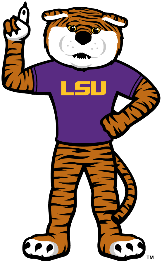 LSU Tigers 2013-Pres Mascot Logo diy DTF decal sticker